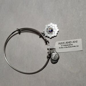 Alex and Ani Mother of The Bride Silver Expandable Bracelet.  A17EBMOBR9.  NWT
